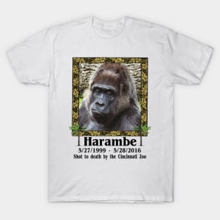 Harambe Memorial Rest In Peace You Were A Good Gorilla You Didn't Deserve That T-Shirt